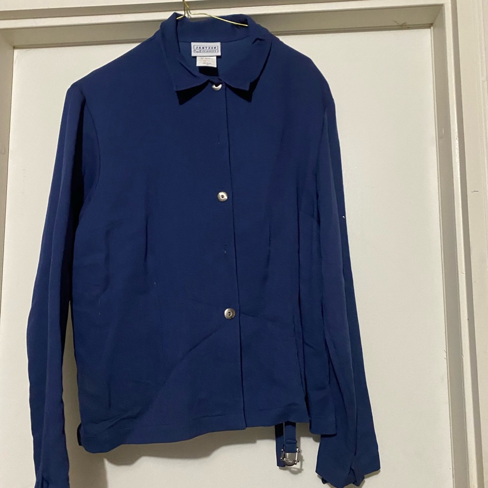 Classic Navy Blue Women's Top